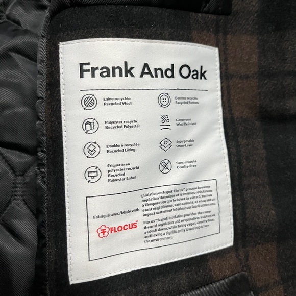 NWT - Frank & Oak Women’s Wool Blended Padded Bomber Jacket - Size M - Picture 12 of 16